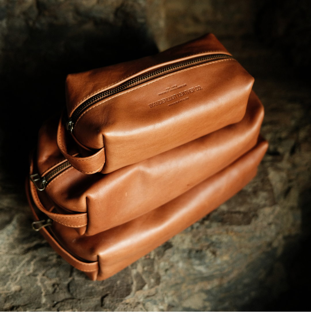 Leather Toilet Bags