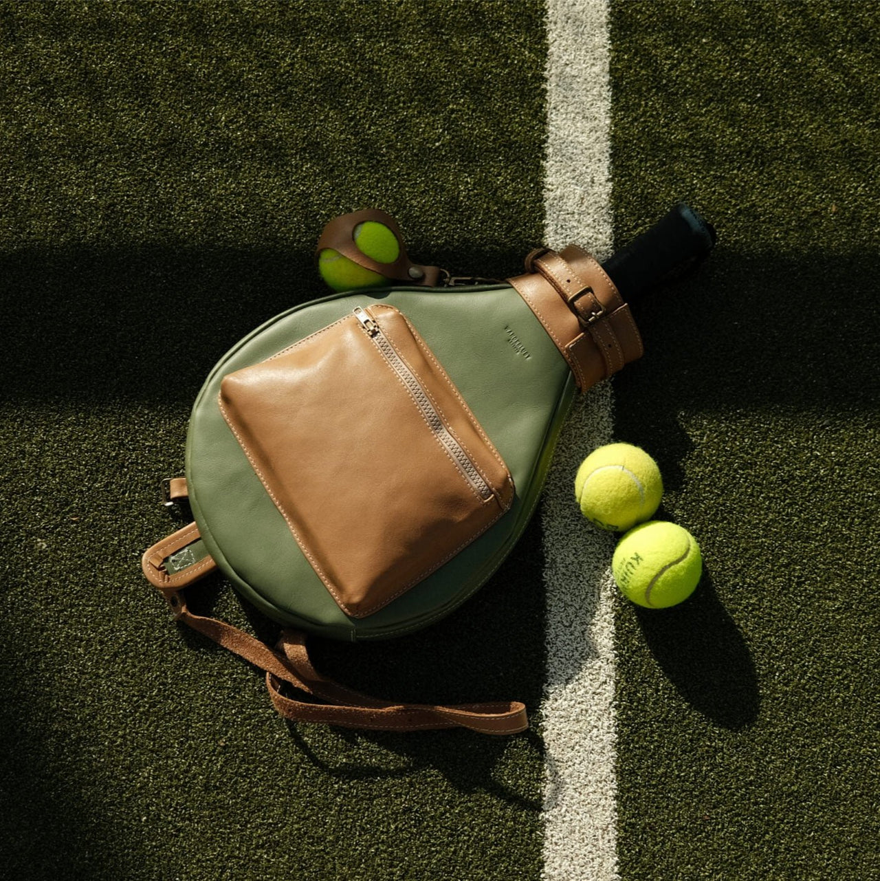 Leather Padel Bag