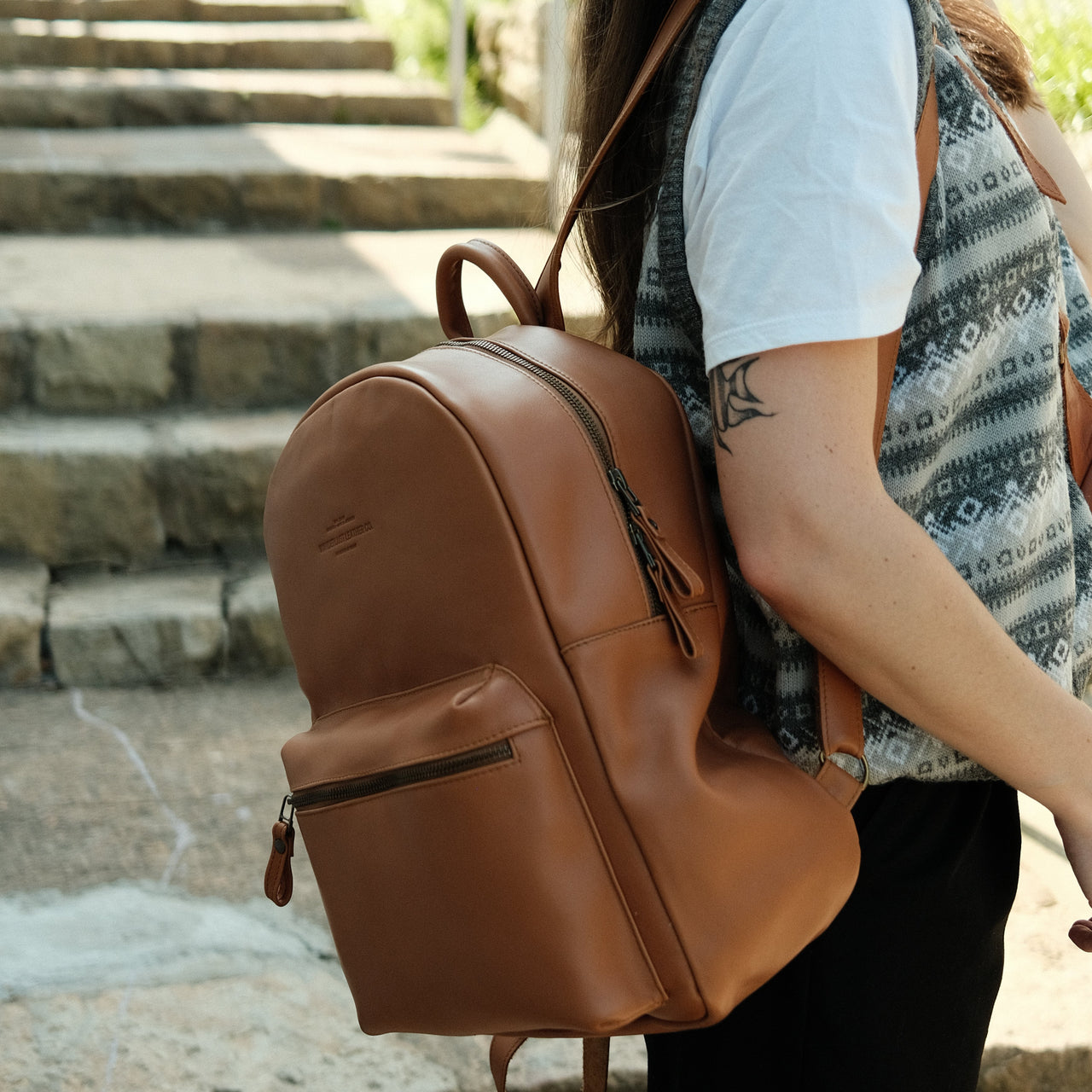 Wanderer Leather Backpack