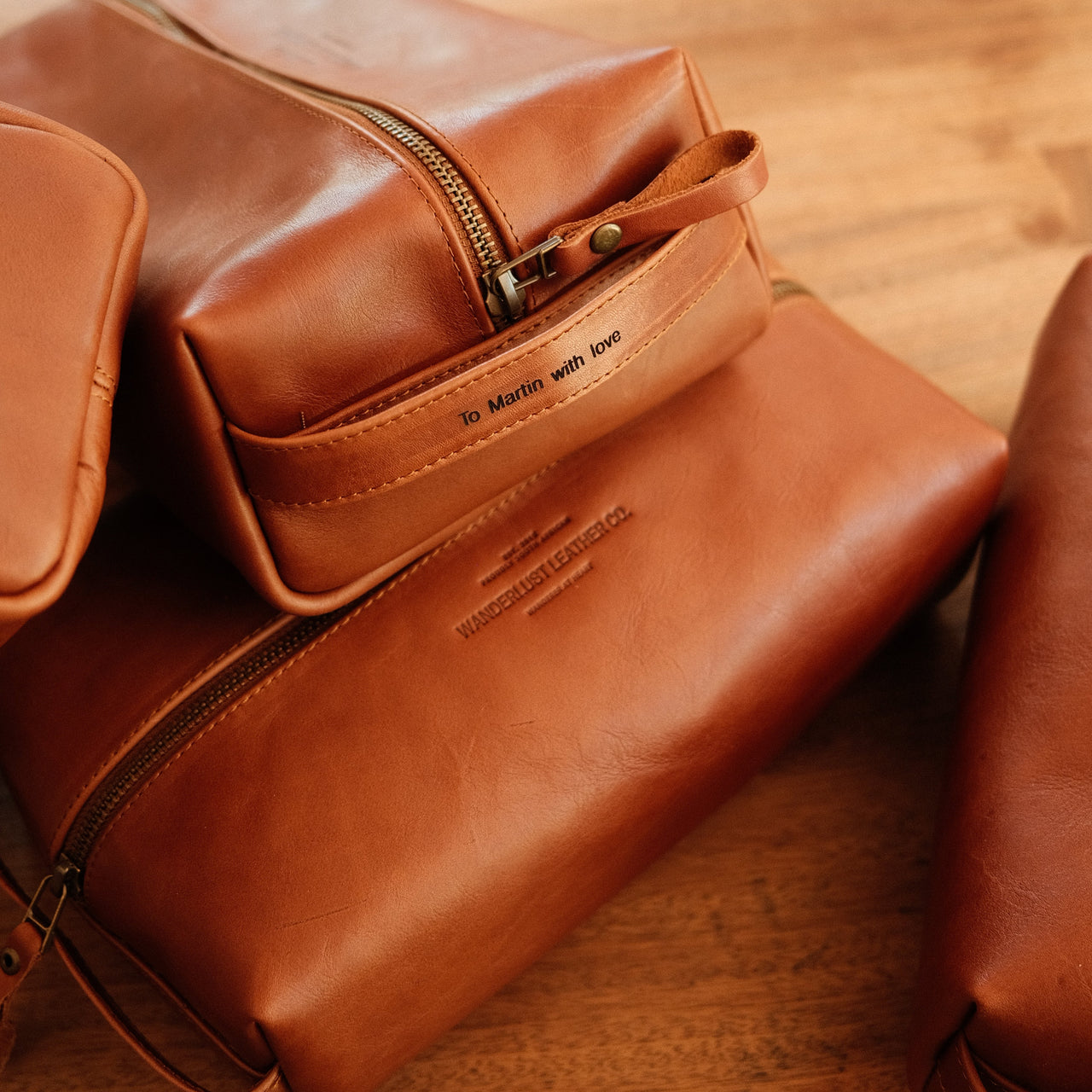 Leather Toilet Bags