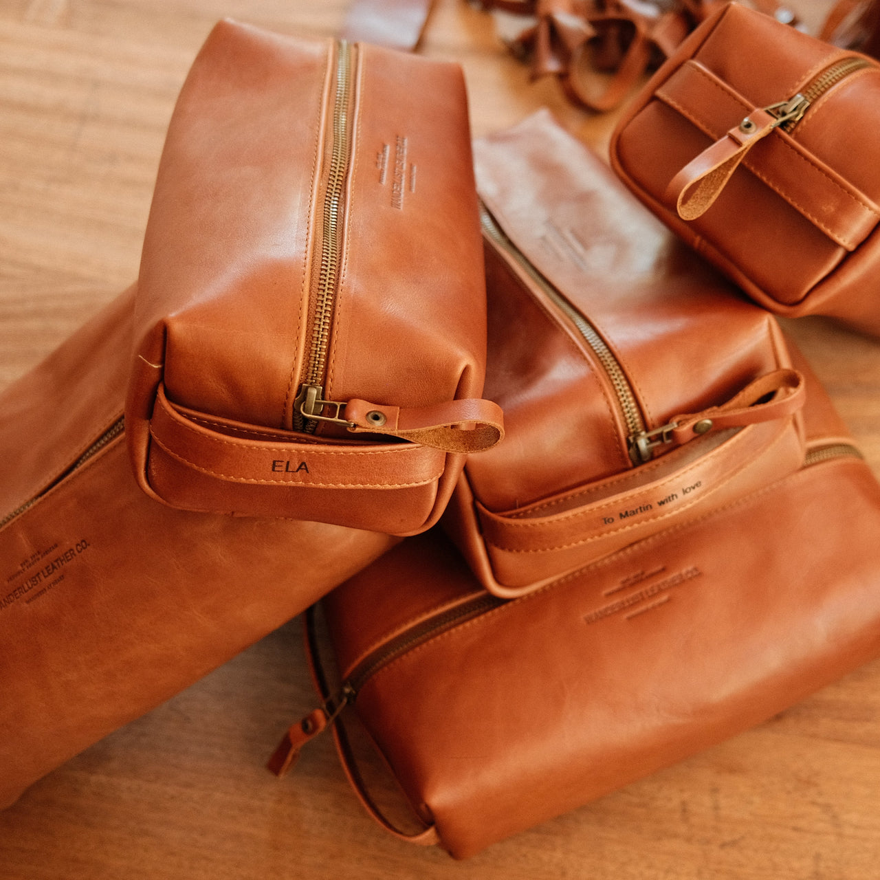 Leather Toilet Bags